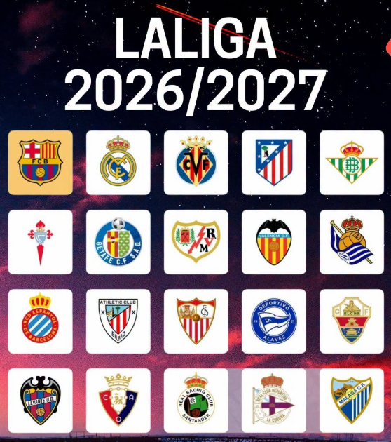 La Liga-programmet for 2026/27 offentliggøres den 30. juni